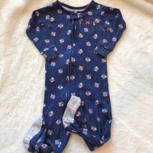 Baby girl cotton footie PJ🌸